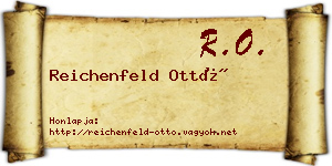 Reichenfeld Ottó névjegykártya